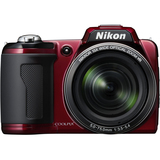 Nikon Coolpix L110 Point & Shoot Digital Camera - 12.1 Megapixel - 3" Active Matrix TFT Color LCD - Red