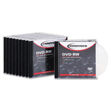 Innovera 46836 DVD Rewritable Media - DVD-RW - 4x - 4.70 GB - 10 Pack Jewel Case