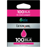LEXMARK Lexmark No. 100XLA Ink Cartridge - Magenta
