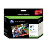 HP No. 564 Ink Cartridge - Cyan, Magenta, Yellow - CG925AN