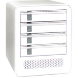 Icy Dock MB561US-4S Storage Enclosure - External - Pearl White - MB561US4S1