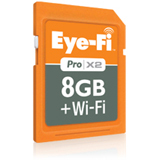 EYE-FI 8GB Pro X2 Secure Digital High Capacity (SDHC) Card Class 6