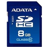 Adata ASDH8GCL10-R 8 GB Secure Digital High Capacity (SDHC) - 1 Card ASDH8GCL10-R