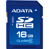 Adata ASDH16GCL10-R 16 GB Secure Digital High Capacity (SDHC) - 1 Card - Retail ASDH16GCL10-R