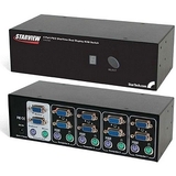 StarTech.com 4 Port VGA Dual Monitor KVM Switch