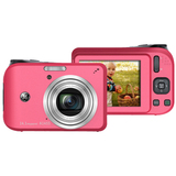 GE A1455 14.1 Megapixel Compact Camera - 6.30 mm-31.50 mm - Red