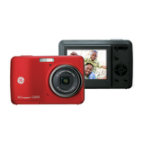 GE C1033 Point & Shoot Digital Camera - 10.1 Megapixel - 2.40" Active Matrix TFT Color LCD - Red
