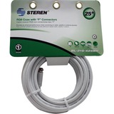 STEREN Steren BL-215-425WH Coaxial Network Cable - 25 ft - Patch Cable - White