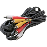 STEREN Steren BL-216-312BK Composite A/V Cable - 12 ft