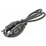 STEREN Steren BL-265-712BK Audio Cable - 12 ft - Patch Cable - Black