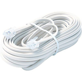 STEREN Steren BL-324-050WH Telephone Network Cable - 50 ft - White