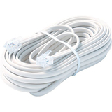 STEREN Steren BL-324-100WH Telephone Network Cable - 100 ft - White