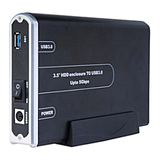 Sabrent Storage Enclosure - External - Black - EC3US35