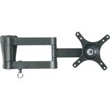 Diamond WLB141 Double Hinge/Single Arm Articulating Wall Mount (10-24" to 33lbs) - Steel - 33 lb - Black