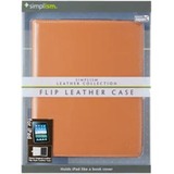 Simplism TR-LCFLIPAD-CM/EN Tablet PC Case - Flip - Leather - Camel
