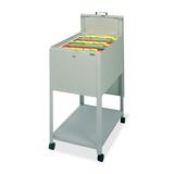 Mayline Mobilizers 9P610 Mobile Letter Size File Cart with Lid MLN9P610GV1