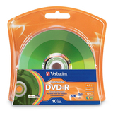 Verbatim 96937 DVD Recordable Media - DVD-R - 16x - 4.70 GB - 10 Pack Blister Pack