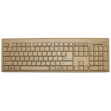 Keytronic KT400 Keyboard - Wired - Beige