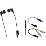 GE GE 98973 Voip In-Ear Headset with Inline Microphone and 2 Adapters