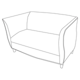 HPFI Sophia 5203 Sofa with High Arms HPT5203CWMAH742