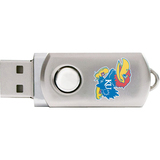 Centon DataStick Twist Collegiate University of Kansas Flash Drive - 2 GB