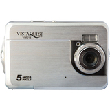 VistaQuest VQ5218 Point & Shoot Digital Camera - 5 Megapixel - 1.8" Active Matrix TFT Color LCD - Silver