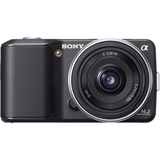 Sony alpha NEX-3 14.2 Megapixel Mirrorless Camera - 18 mm - 55 mm - Black NEX3KB