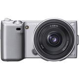 Sony alpha NEX-5 14.2 Megapixel Mirrorless Camera - Silver NEX5AS