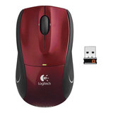 Logitech M505 Mouse - Laser Wireless - Red