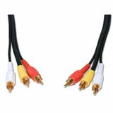 COMPREHENSIVE Comprehensive Standard 3RCA-3RCA-25ST A/V Cable