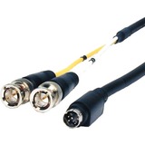 COMPREHENSIVE Comprehensive Pro AV/IT Series S-Video 4 pin plug to 2 BNC plugs breakout cable 6ft