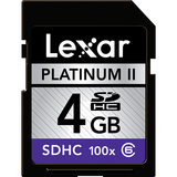 Lexar Media Platinum II LSD4GBBSBNA100 Secure Digital High Capacity (SDHC)