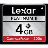 Lexar Media Platinum II LCF4GBBSBNA200 CompactFlash (CF) Card