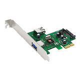 SIIG 2-port PCIe host adapter with 1 external & 1 internal SuperSpeed USB 3.0 ports
