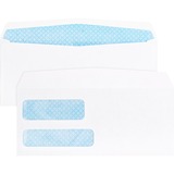 Double Window Business Envelope, #9, White, 500/Box  MPN:36301