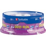 Verbatim 95310-2KIT DVD Recordable Media - DVD+R DL - 6x - 8.50 GB - 40 Pack Spindle