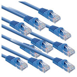 V7 10PKC5E10BLU Category 5e Network Cable - 10 ft - Patch Cable - Blue