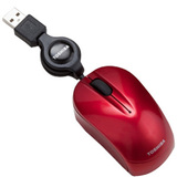 TOSHIBA Toshiba PA3765U-1ETS Mouse - Optical - Wired - Crimson Red