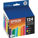 EPSON Epson DURABrite No. 124 Ink Cartridge - Black, Cyan, Magenta, Yellow