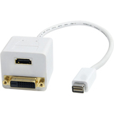 STARTECH.COM StarTech.com 1 ft Mini DVI to DVI-D & HDMI Splitter Cable - M/F