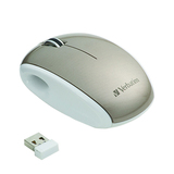 Verbatim 97267 Mouse - Laser Wireless - Creme Brulee, White