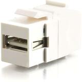 C2G C2G Snap-In USB A/B Female Keystone Insert Module - White