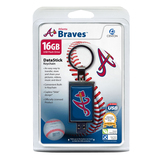 Centon Electronics DSK16GB-ATL 16GB DataStick Keychain MLB Atlanta Braves USB 2.0 Flash Drive