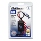 Centon Electronics DSK16GB-COL 16GB DataStick Keychain MLB Colorado Rockies USB 2.0 Flash Drive