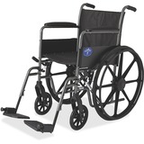 Medline Excel K1 Basic Full Length Permanant Arm Wheel Chair MIIMDS806150EE