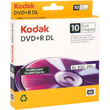 Kodak DVD Recordable Media - DVD+R DL - 8x - 8.50 GB - 10 Pack Sleeve