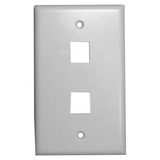 Vanco 820002 Faceplate - 2 x Socket(s) - Ivory