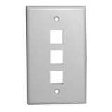 Vanco 820003 Faceplate - 3 x Socket(s) - Ivory