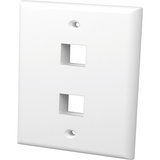 Vanco 820102 Faceplate - 2 x Socket(s) - White