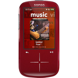 SanDisk Sansa Fuze SDMX20R 4GB Red Flash Portable Media Player